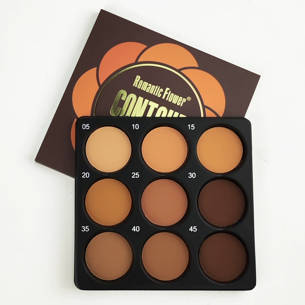 9 Colors Dark Matte Waterproof Long-lasting Natural Makeup Palette
