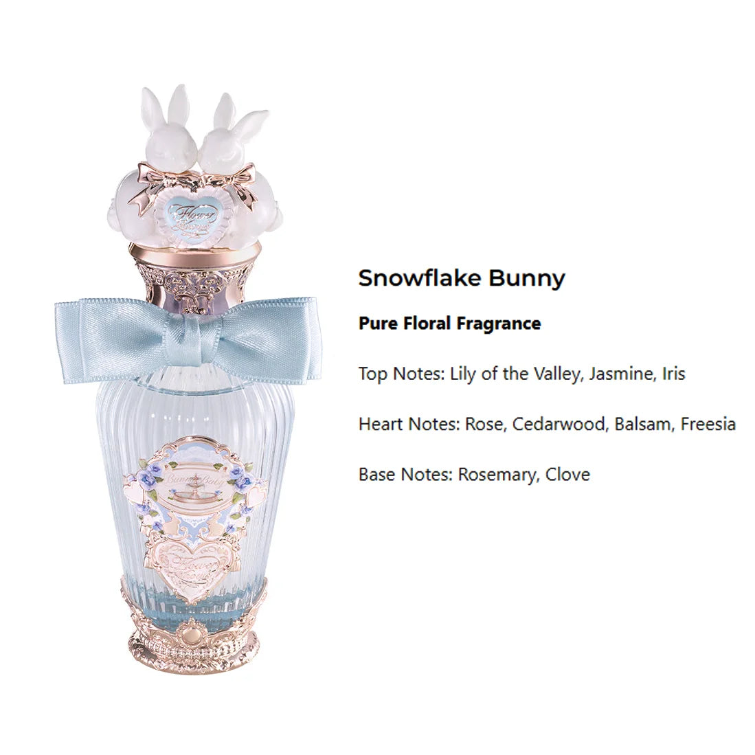 Flower Knows Bunny Garden Perfume Sweet Floral Long Lasting Fragrance for Women Cute Aesthetic Light Fresh Scent Daily Wear