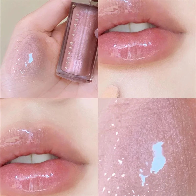 Fenty Beauty Transparent Lip Glaze Color Mirror Shine Glitter Lip Gloss Balm Sexy Lip Plumper Cosmetics Makeup Liquid Lipstick