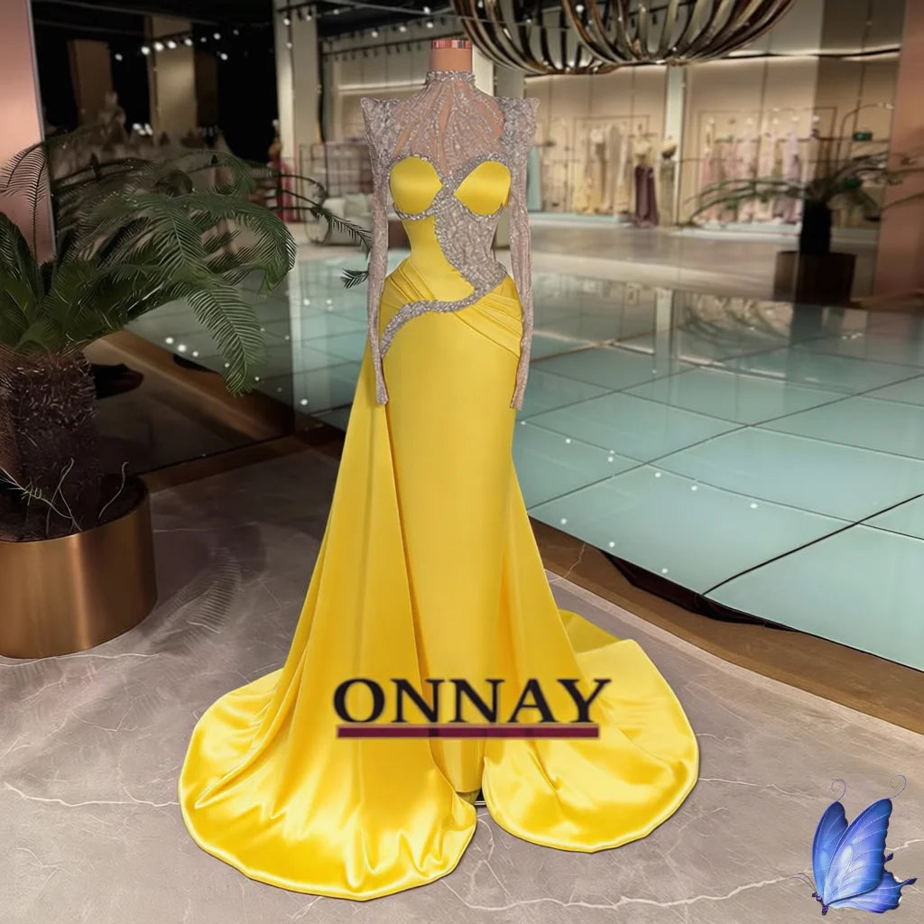 JASMINE ROYAL- ROBE DE SOIREE-LUXURY DRESS