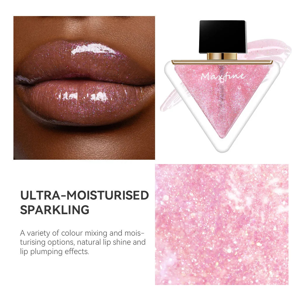 Clear and translucent lip gloss, not easy to fade, pure and desired. White water lip gloss, pearl like and fine shimmering lipst