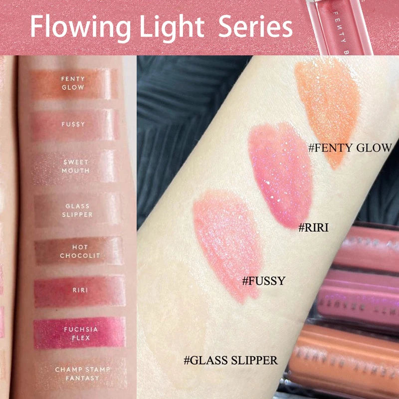 Fenty Beauty Transparent Lip Glaze Color Mirror Shine Glitter Lip Gloss Balm Sexy Lip Plumper Cosmetics Makeup Liquid Lipstick
