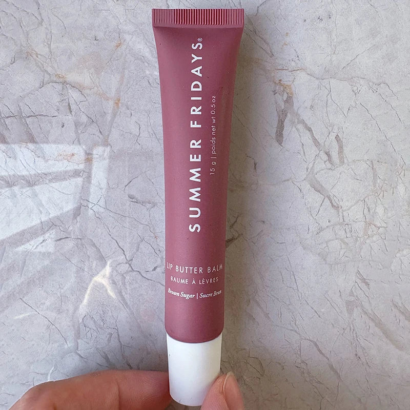 Summer Fridays Lip Balm Moisturizing Mirror Lip Gloss Lip Vanilla Pink Sugar Coffee Cake Smell Lipstick Transparent Oil Makeup