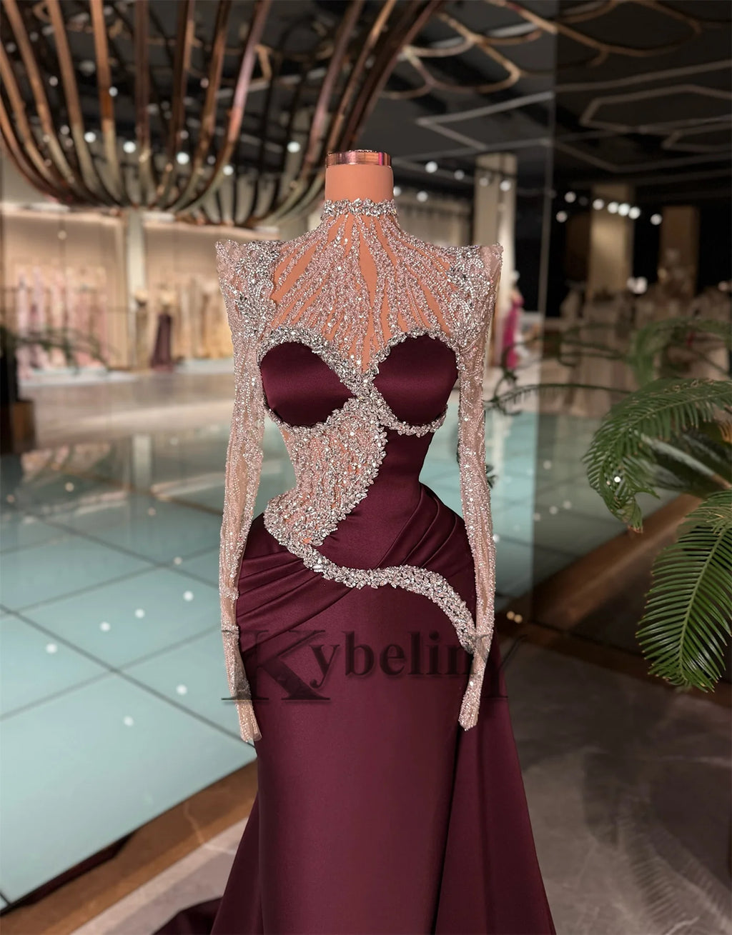 JASMINE ROYAL- ROBE DE SOIREE-LUXURY DRESS