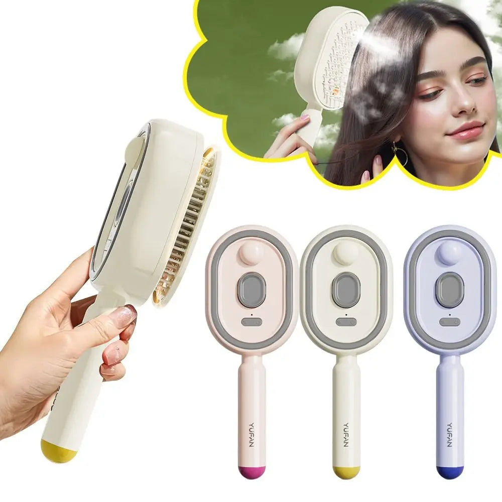 Durable Electric Hair Care Spray Massage Comb Anti-static Self-cleaning Spray Airbag Combs Hair Oil Applicator Gifts