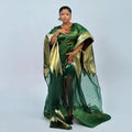 Luxurious Fashion African Dresses for Women Plus Size Pair with Lace Underwear African American Clothing