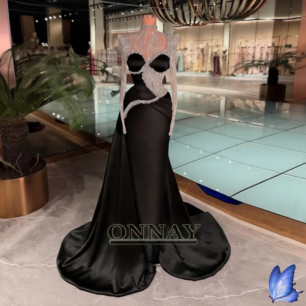 JASMINE ROYAL- ROBE DE SOIREE-LUXURY DRESS