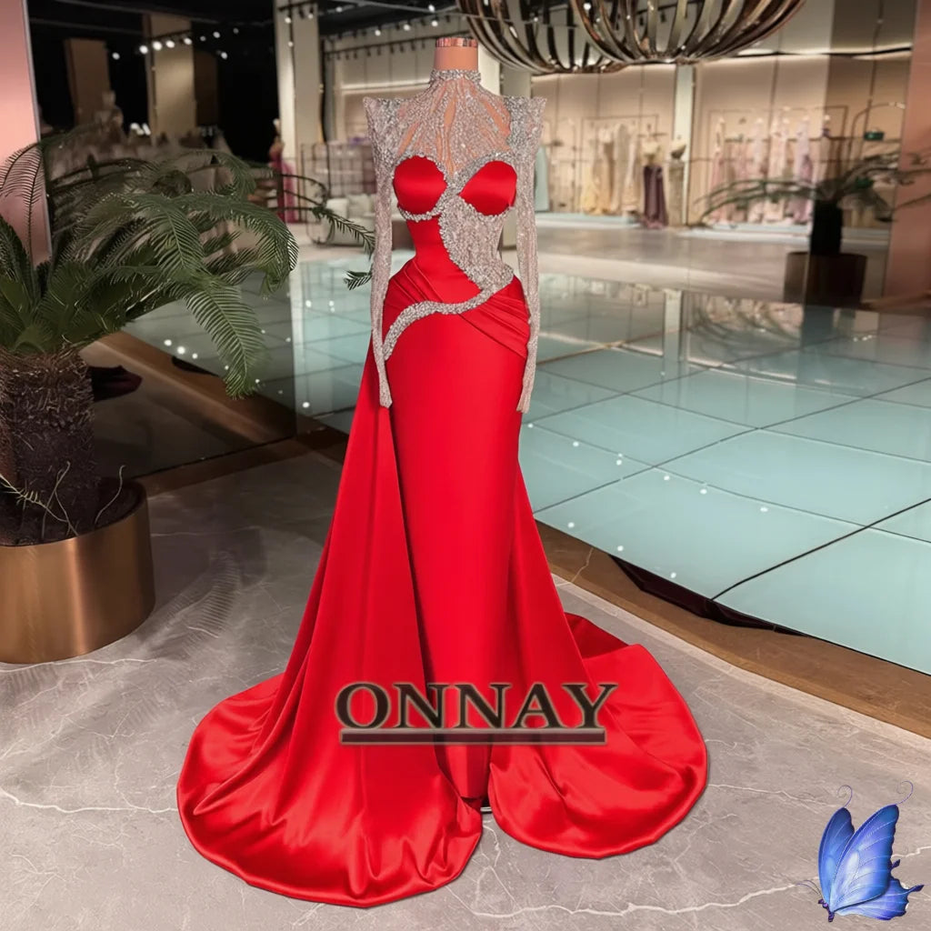 JASMINE ROYAL- ROBE DE SOIREE-LUXURY DRESS