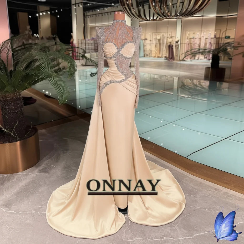 JASMINE ROYAL- ROBE DE SOIREE-LUXURY DRESS