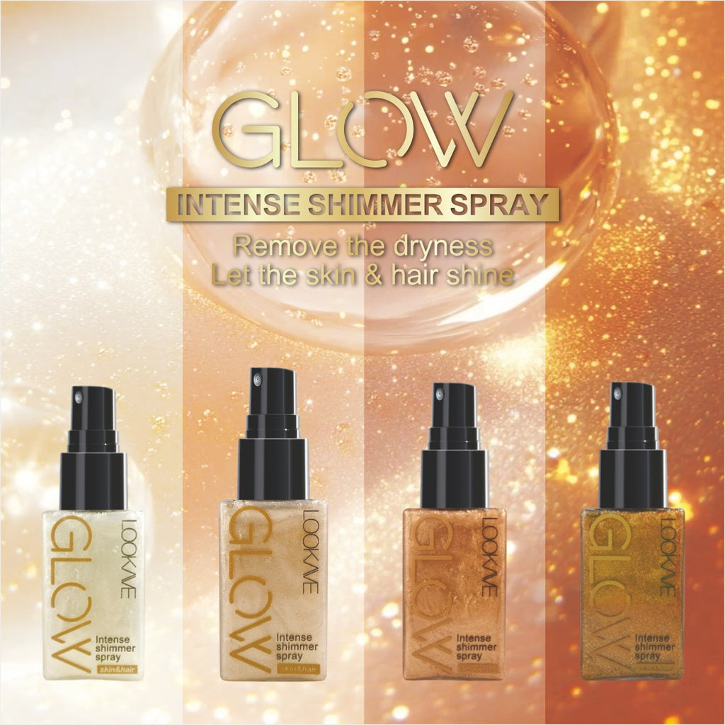 Intense Shimmer Spray Packaging Highlighter Spray Pearlescent Setting Spray